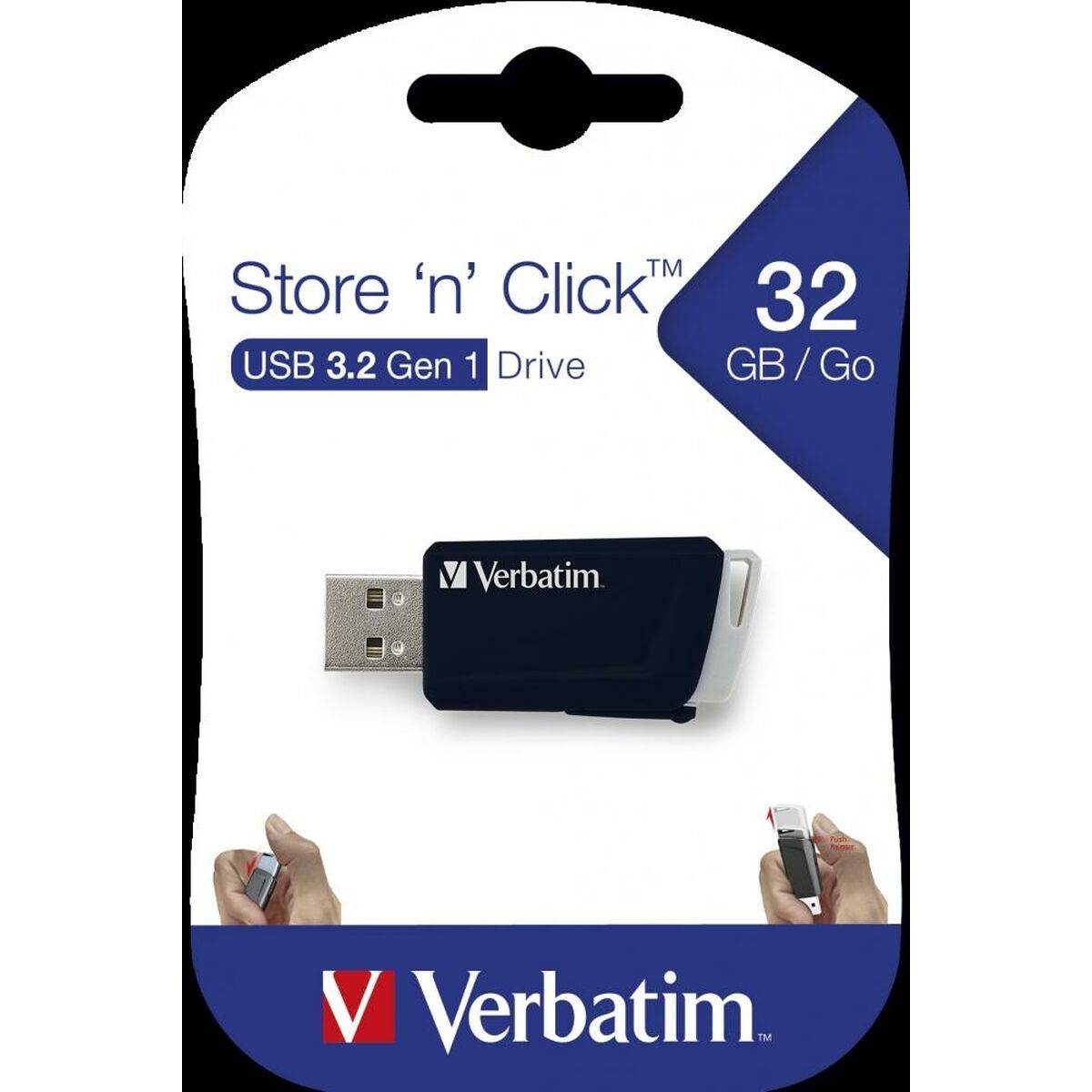 Memoria USB Verbatim STORE´N´CLICK Negro 32 GB (10 Unidades)