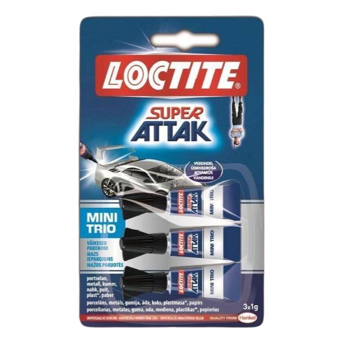 Adhesivo Instantáneo Loctite 1 g 3 Piezas (12 Unidades)