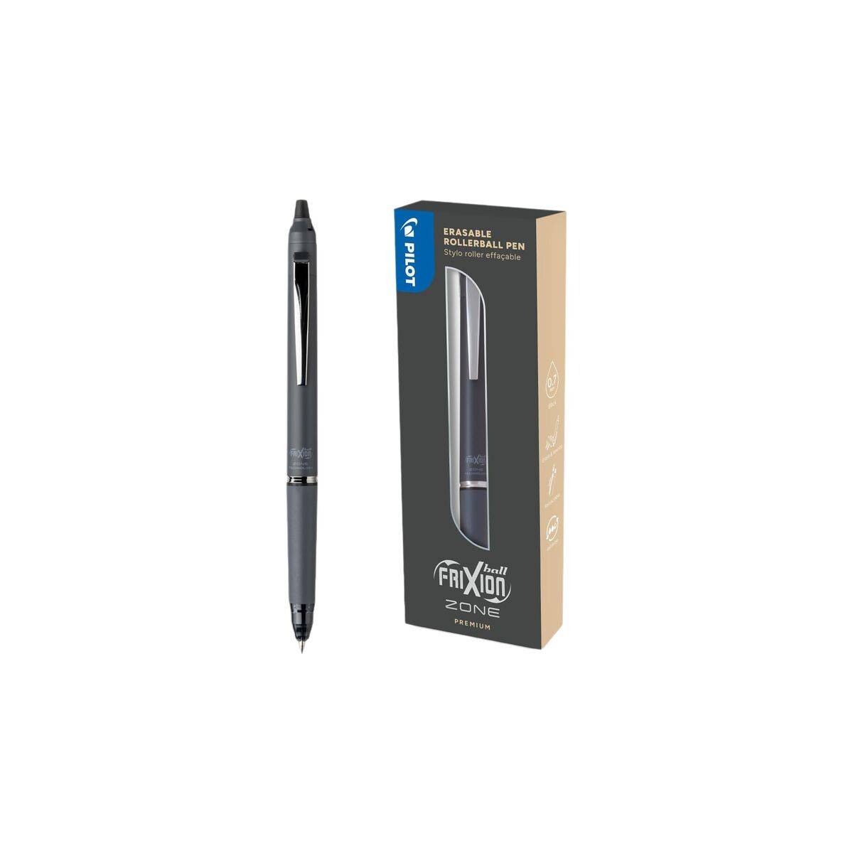 Bolígrafo Roller Pilot FRIXION ZONE Gris 0,7 mm