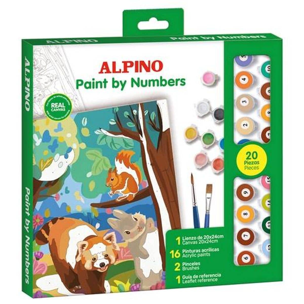 Set de Pintura por Números Alpino Forest 6 Unidades