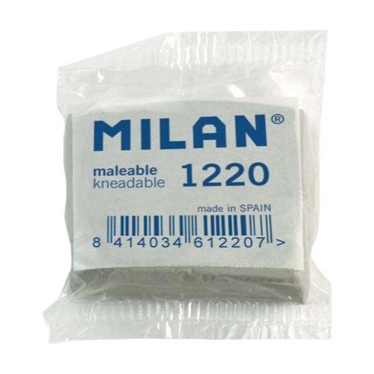 Goma de borrar Milan 1220 Gris (25 Unidades)