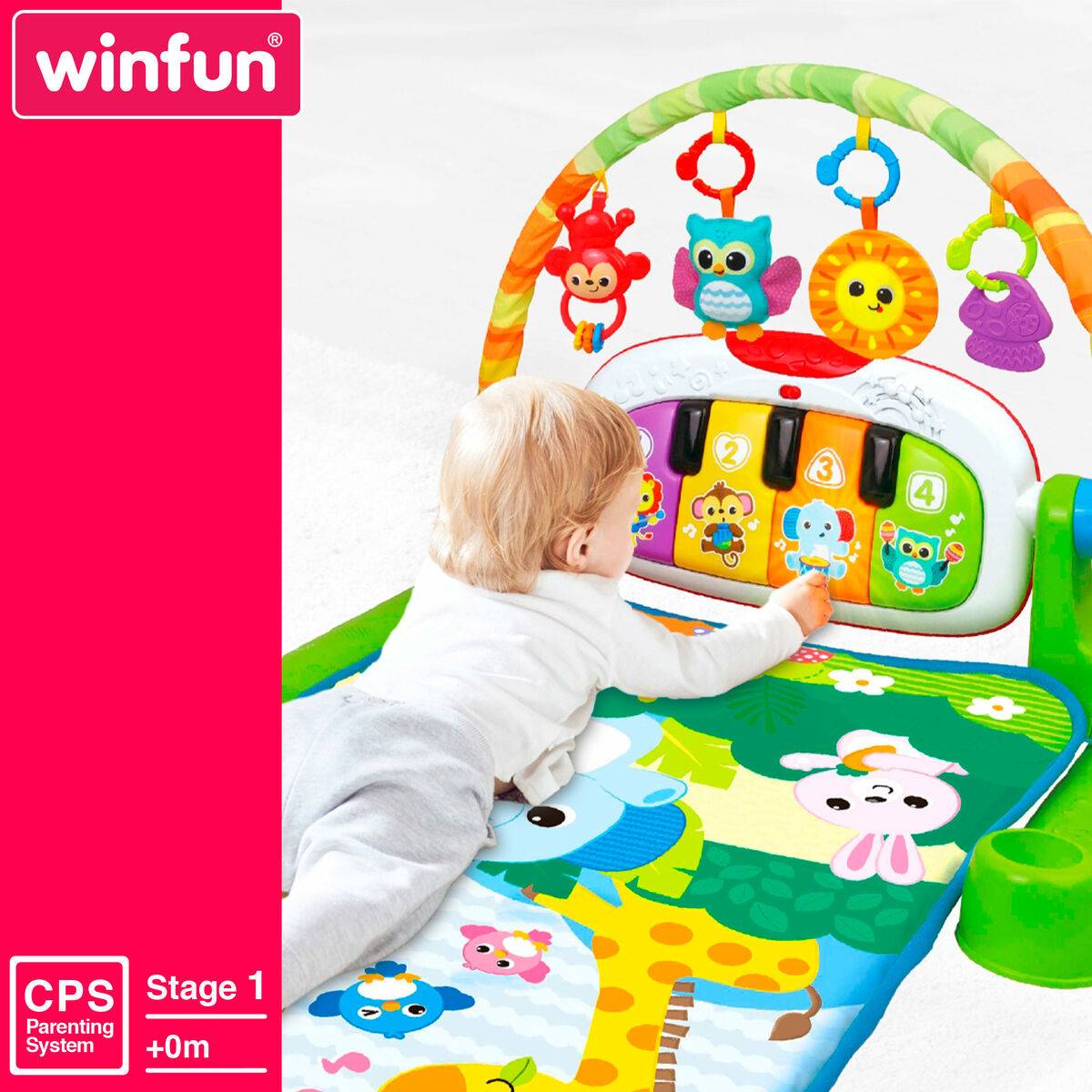 Alfombra de juego Winfun Tela Plástico 63 x 43 x 91 cm (2 Unidades)
