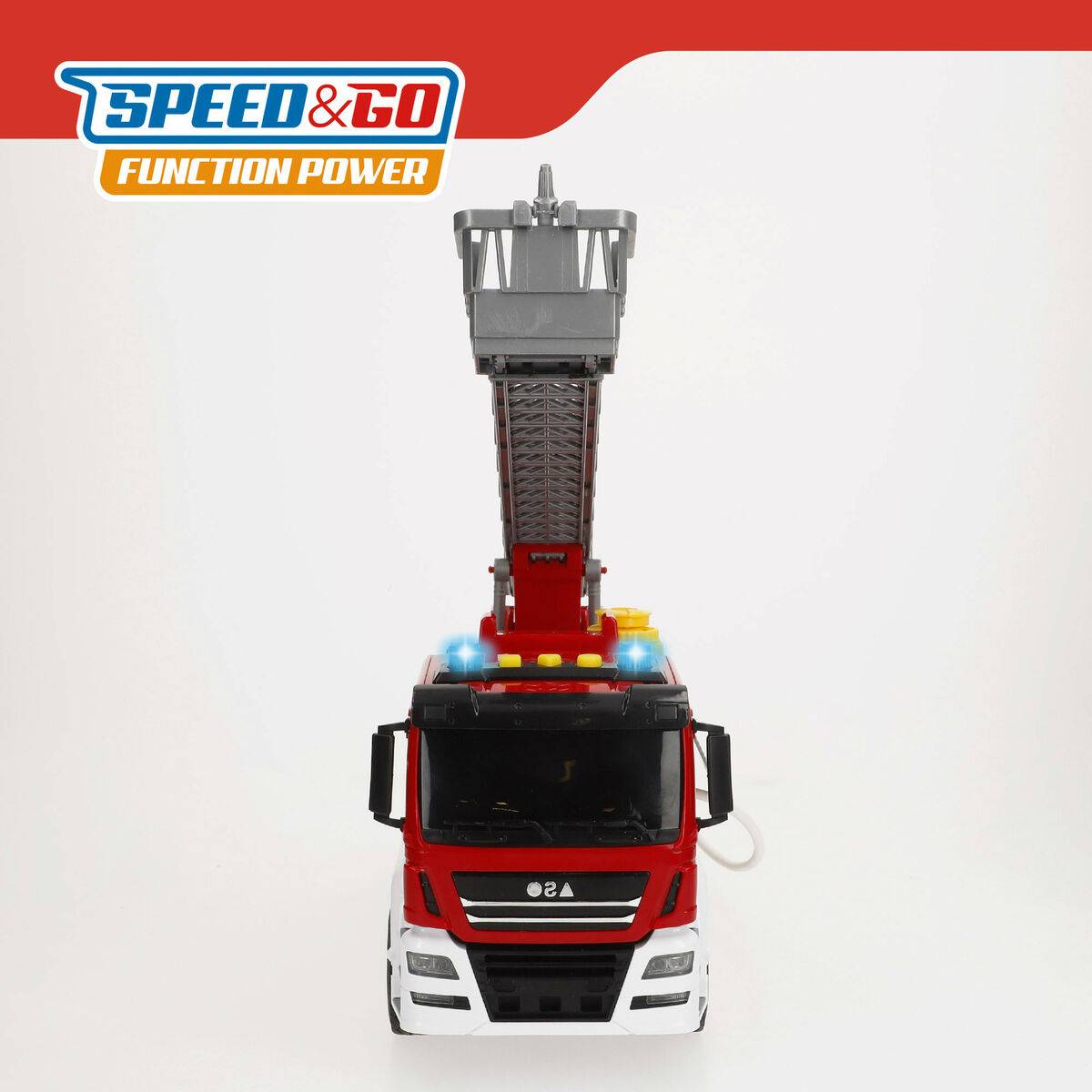 Camión de Bomberos con Luz y Sonido Speed & Go 34 x 25 x 12 cm (4 Unidades)