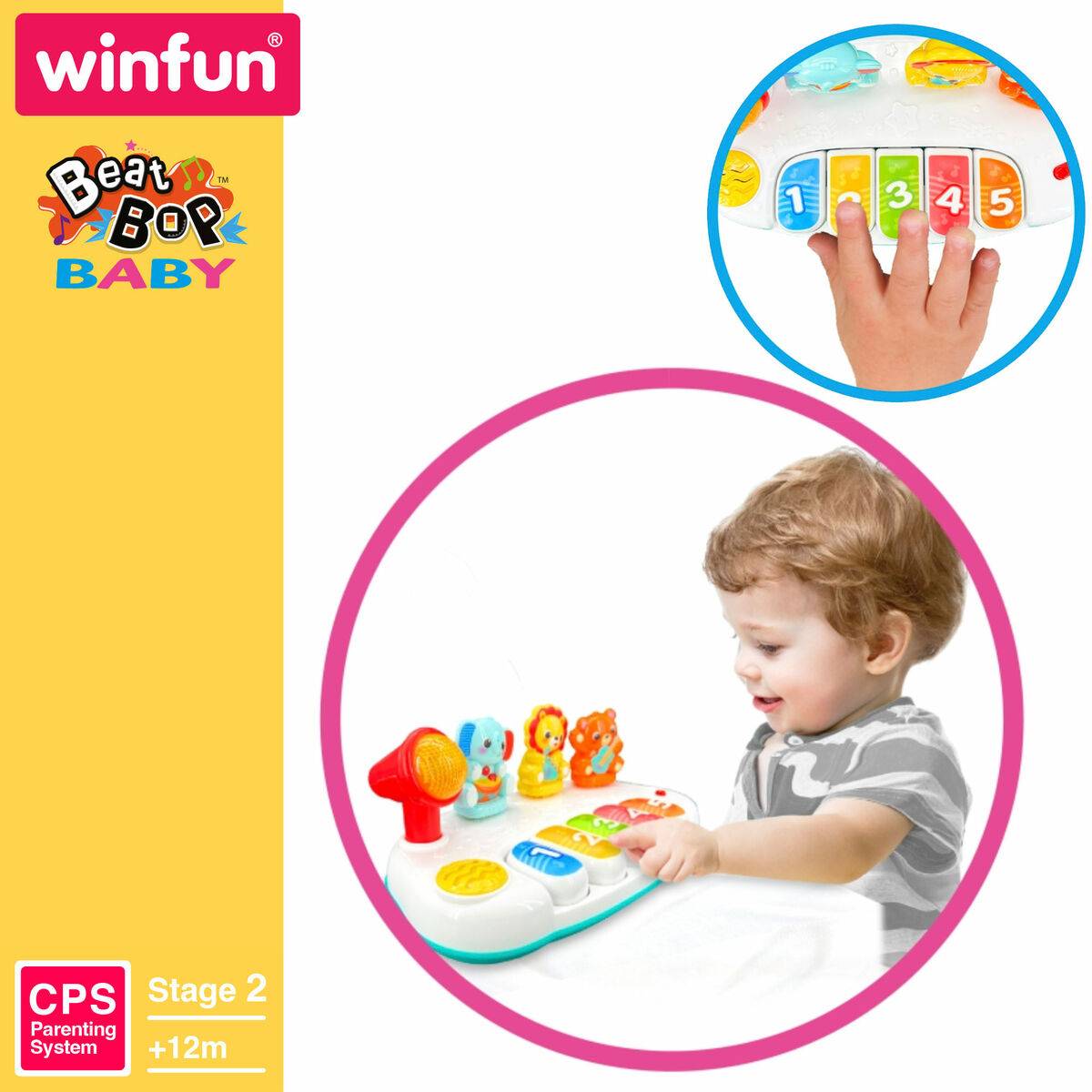 Piano de juguete Winfun 26 x 11 x 15 cm (4 Unidades)