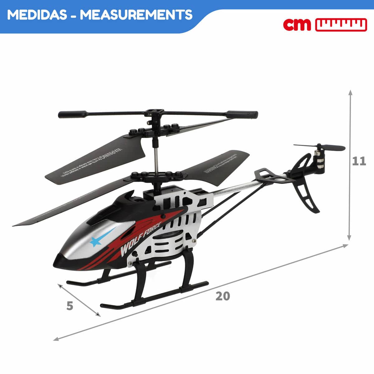 Helicóptero con Radiocontrol Colorbaby (2 Unidades)