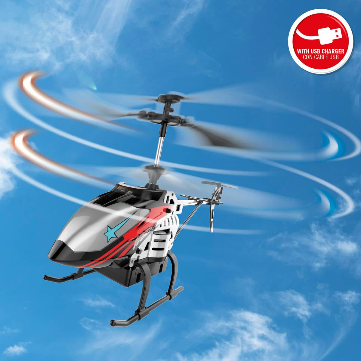 Helicóptero con Radiocontrol Colorbaby (2 Unidades)