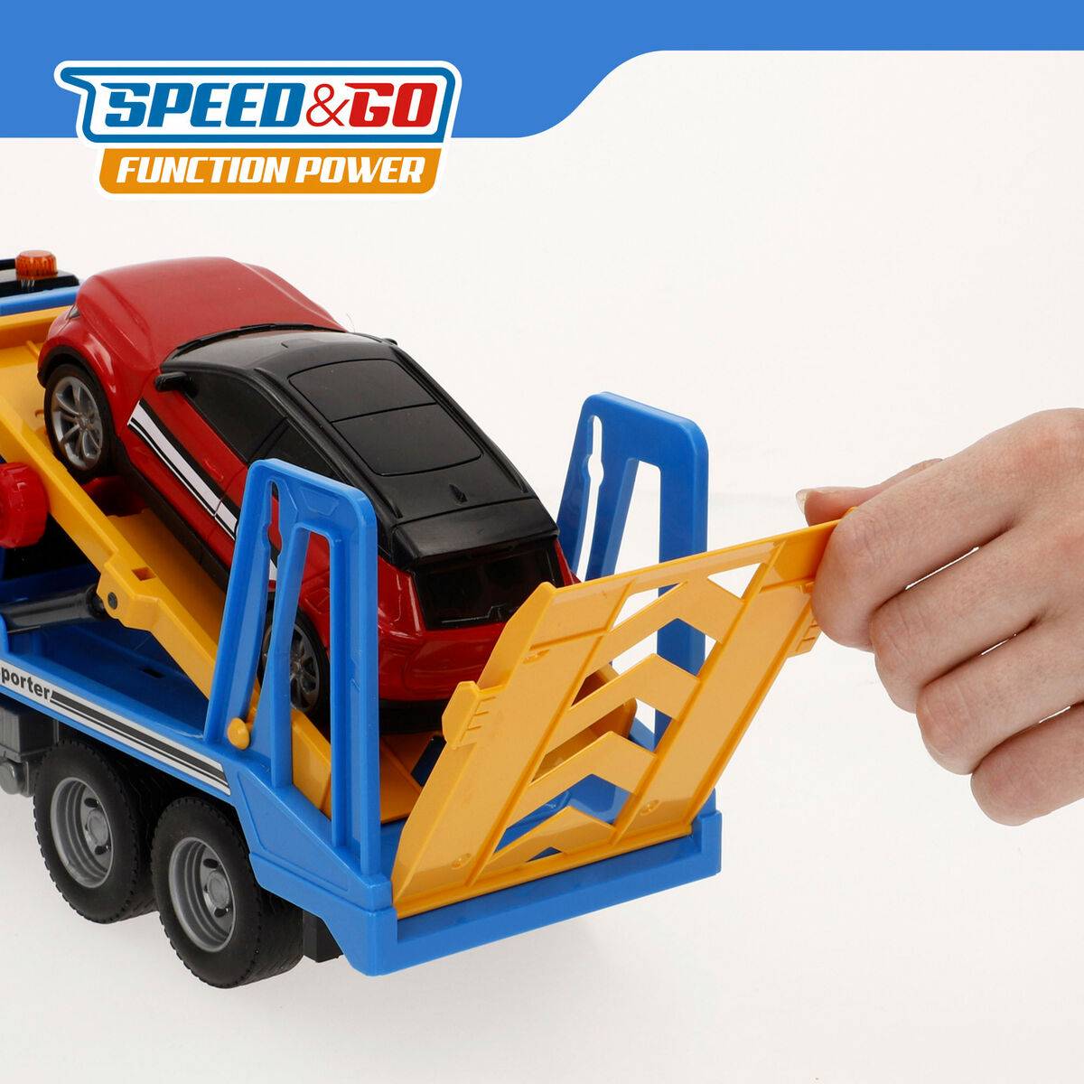 Camión Portavehículos Speed & Go 26 x 13 x 9 cm (6 Unidades)
