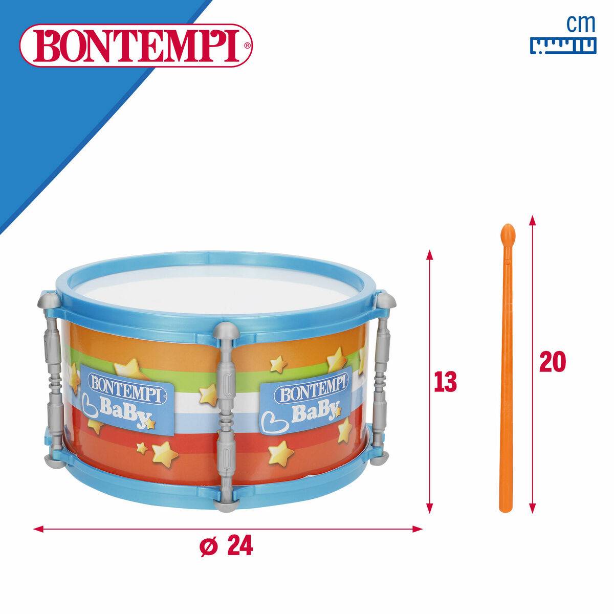 Tambor Bontempi 24 x 13 x 24 cm (6 Unidades)