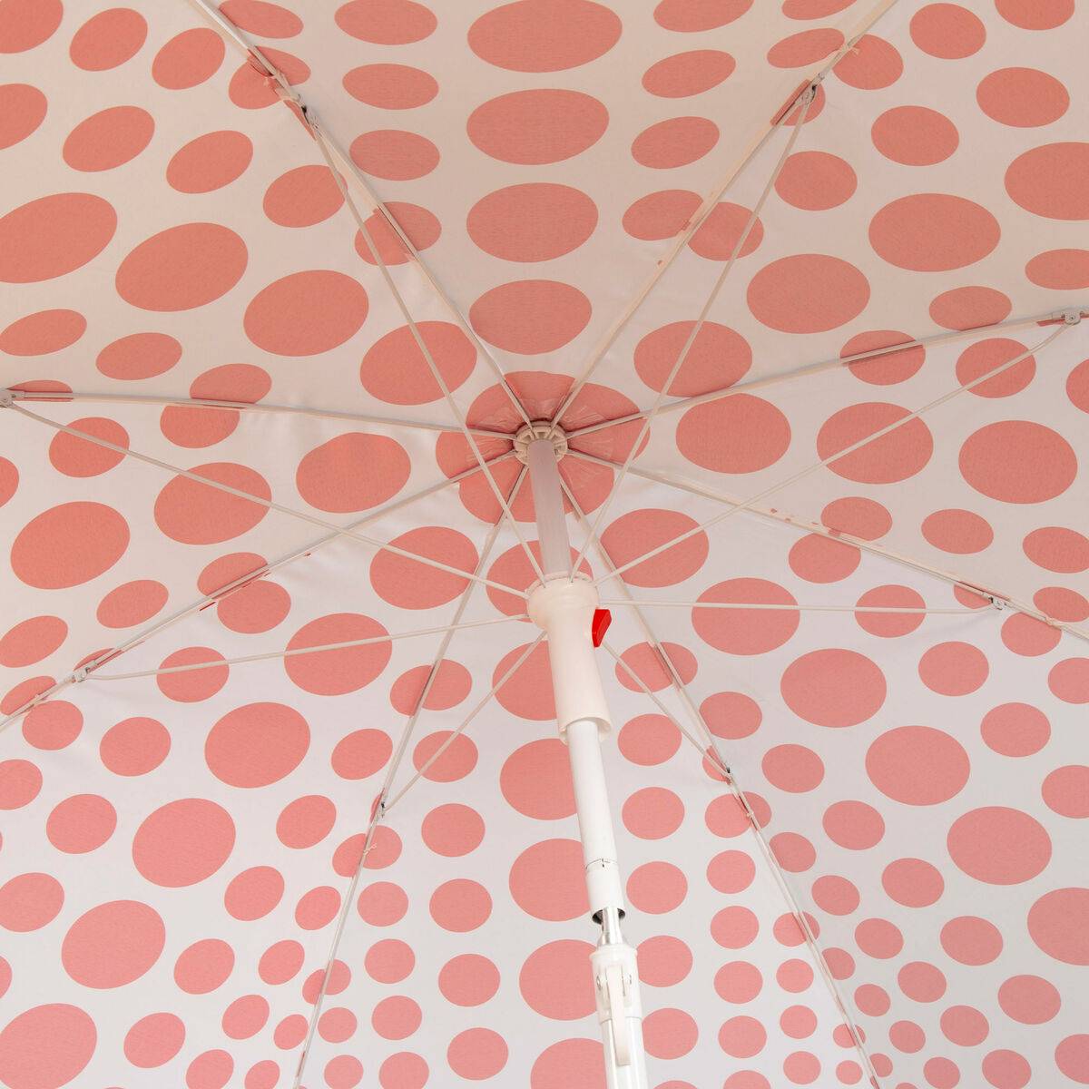 Sombrilla de playa Aktive Rojo 200 x 205 x 200 cm (6 Unidades)