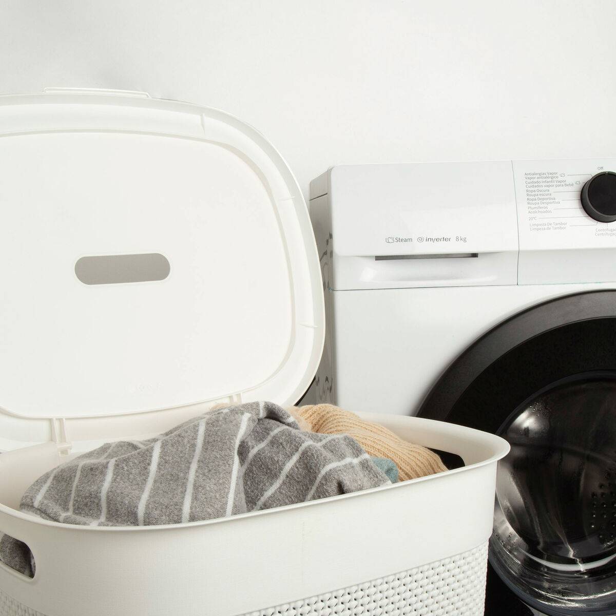 Cesto para la Ropa Curver Blanco Plástico 55 L 44 x 61 x 35 cm (8 Unidades)