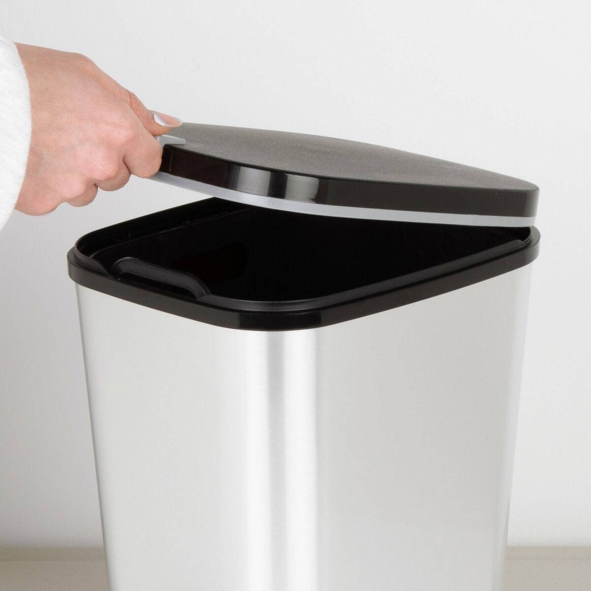 Cubo de basura Curver Gris Plástico 6 L (5 Unidades)