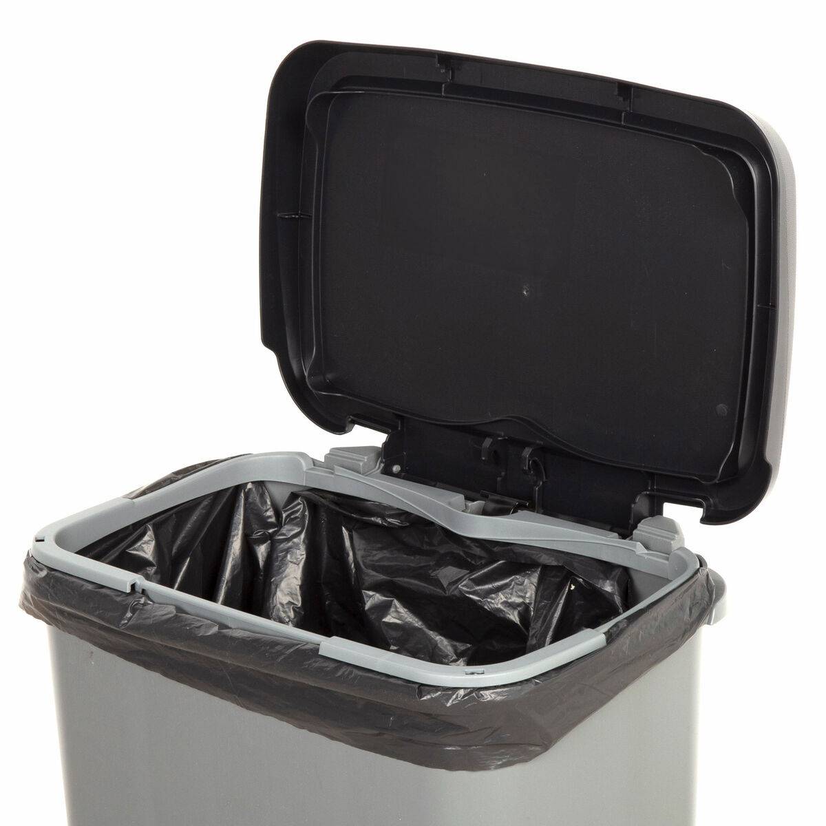 Cubo de basura Curver Gris oscuro Plástico 25 L (5 Unidades)
