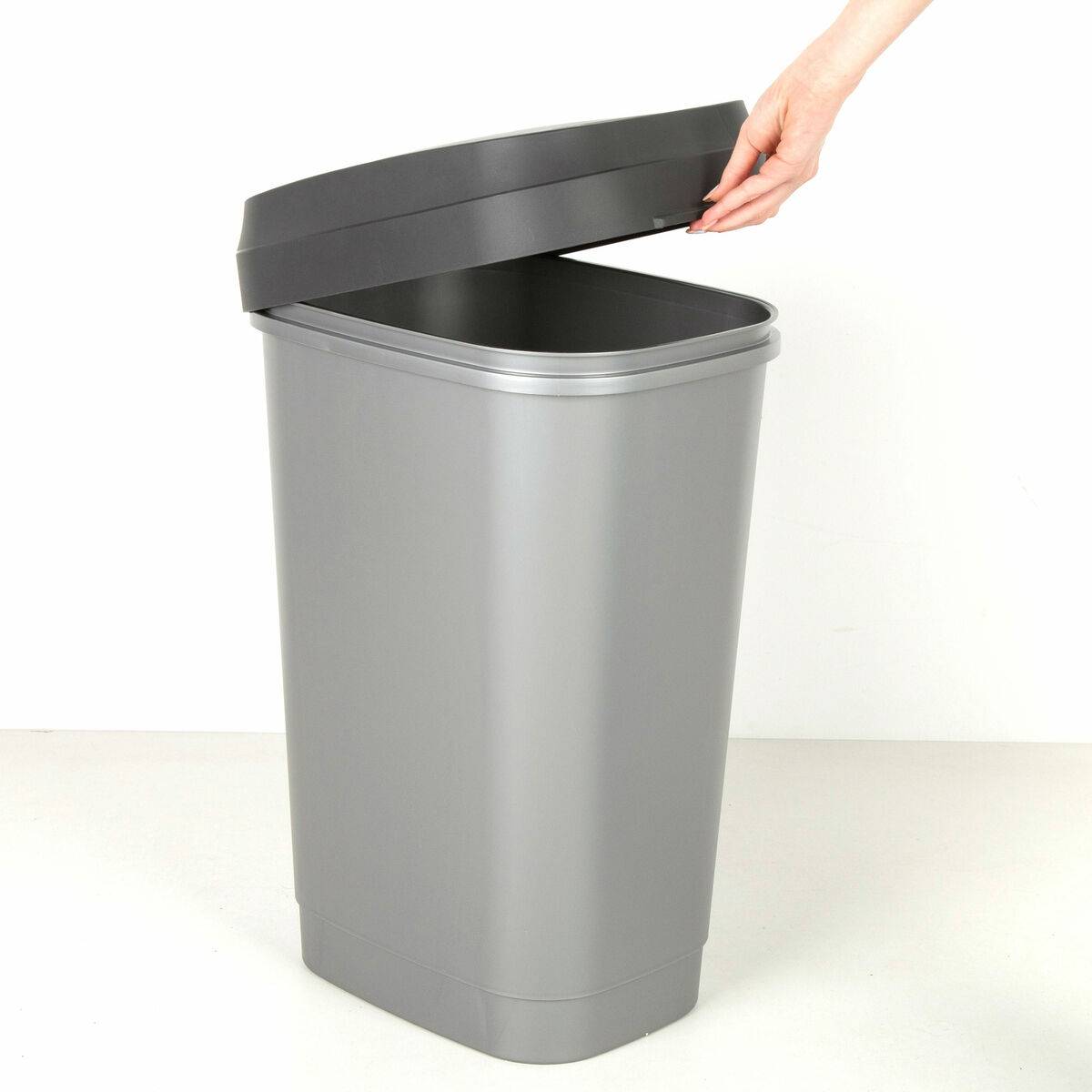 Cubo de basura Curver Gris oscuro Plástico 50 L (6 Unidades)