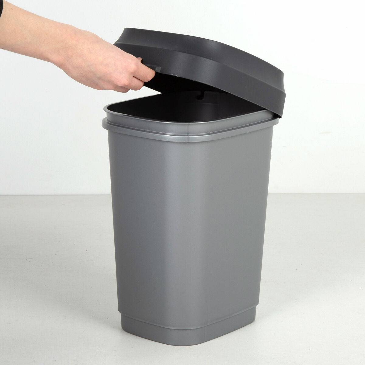 Cubo de basura Curver Gris oscuro Plástico 35 L (6 Unidades)