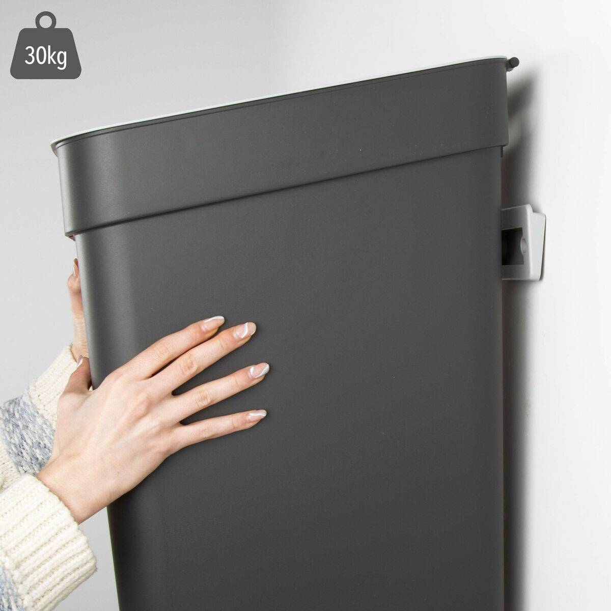 Cubo de basura Curver Gris Plástico 30 L (6 Unidades)
