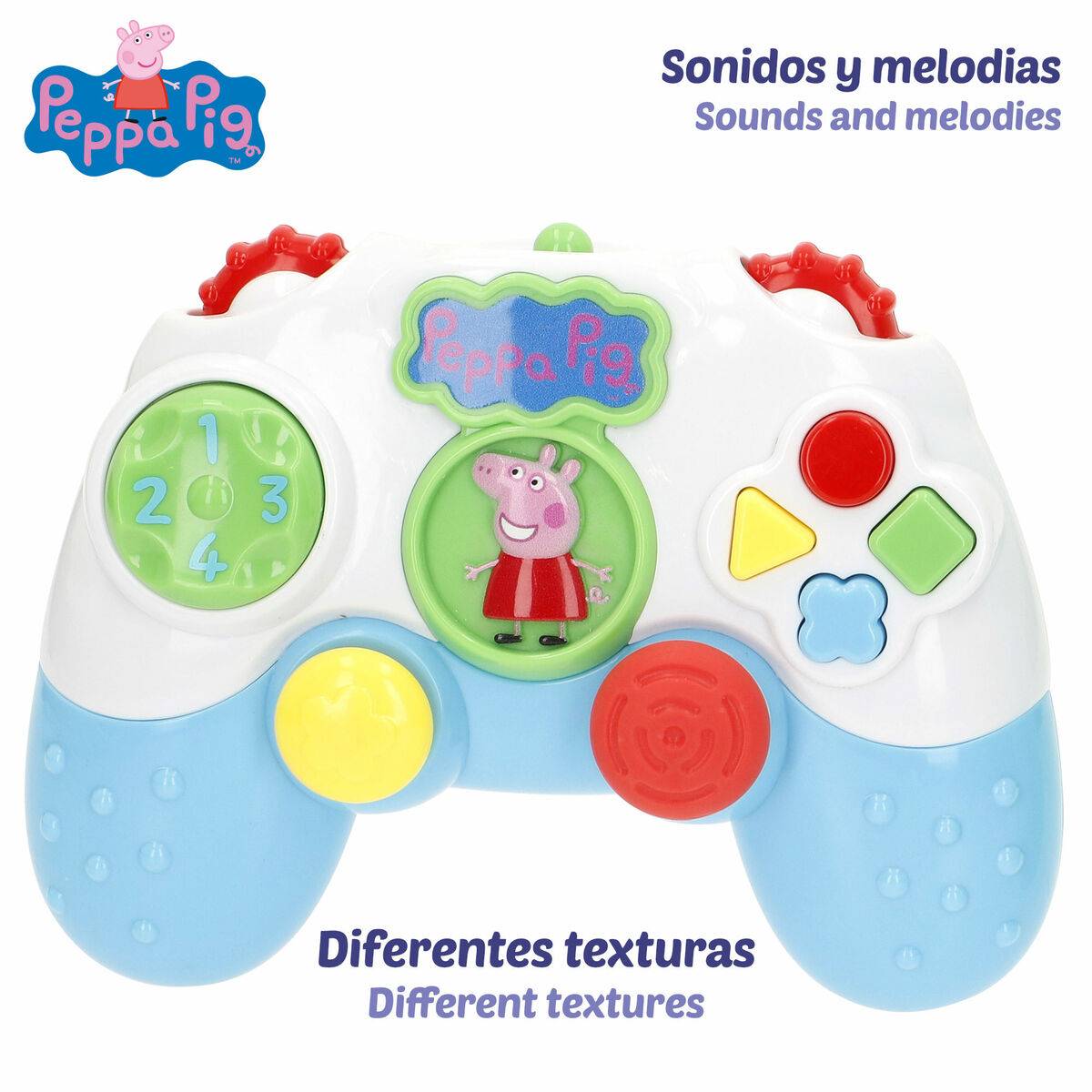 Teléfono de Aprendizaje Peppa Pig 15 x 11 x 5 cm (4 Unidades)