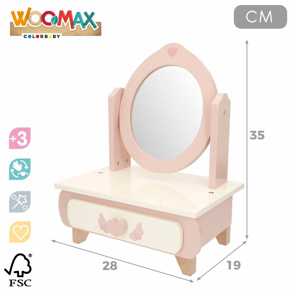 Tocador de juguete Woomax (2 Unidades)