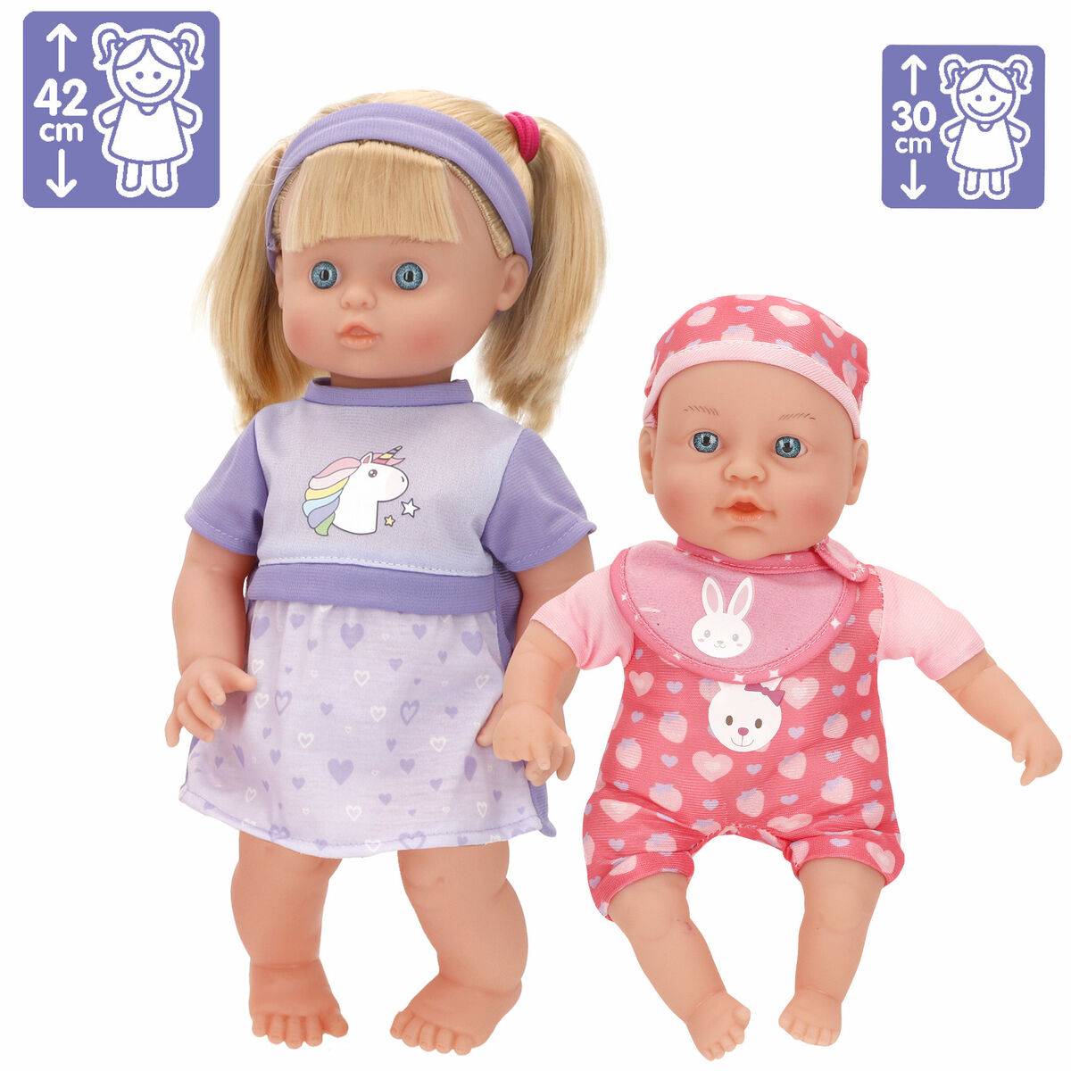 Set Muñecas Colorbaby 17 X 42 X 11 CM 2 Unidades