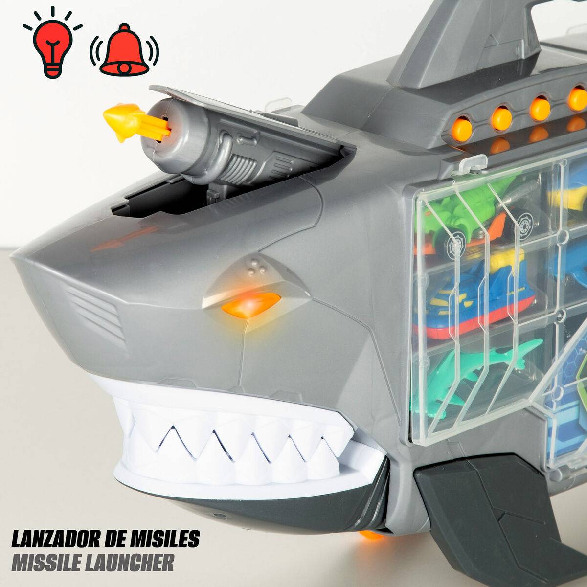 Playset de Vehículos Teamsterz Tiburón (3 Unidades)