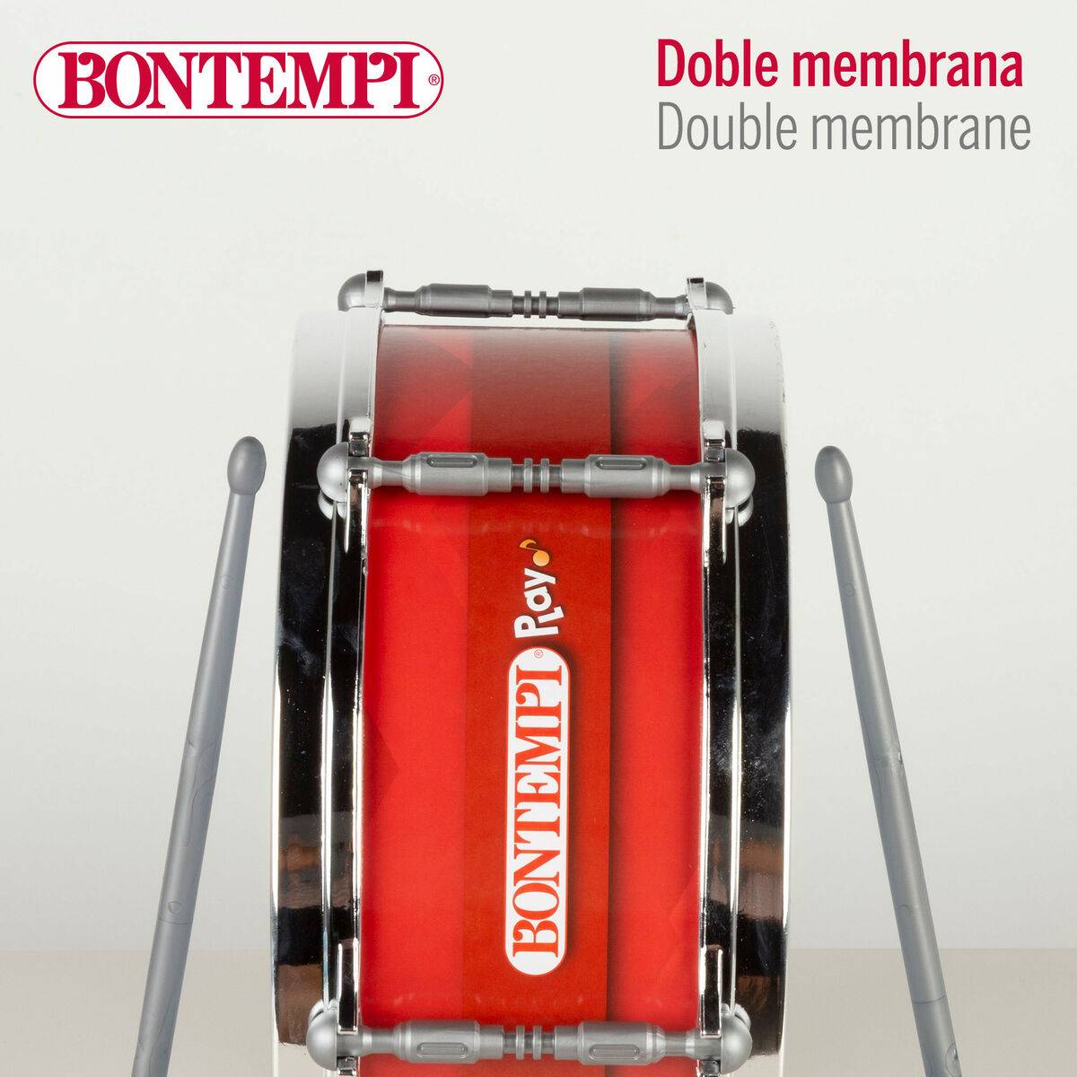 Tambor Bontempi Plástico 31 x 15 x 31 cm Rojo (4 Unidades)