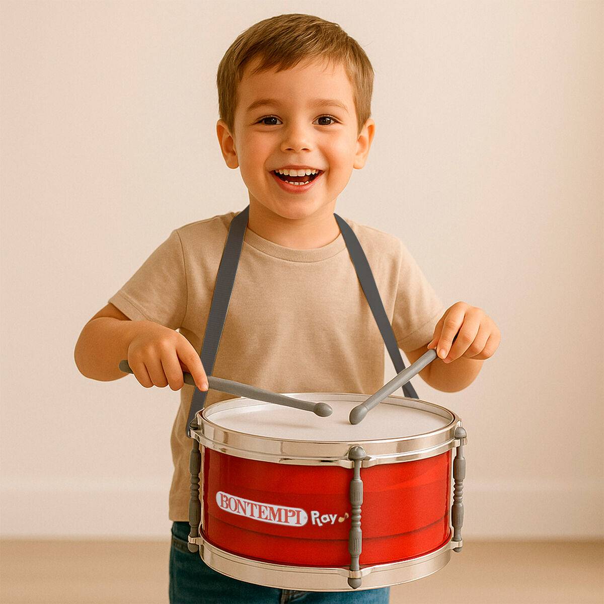 Tambor Bontempi Plástico 31 x 15 x 31 cm Rojo (4 Unidades)