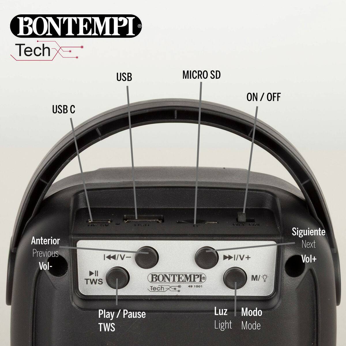 Altavoz con Micrófono Karaoke Bontempi 4 Unidades