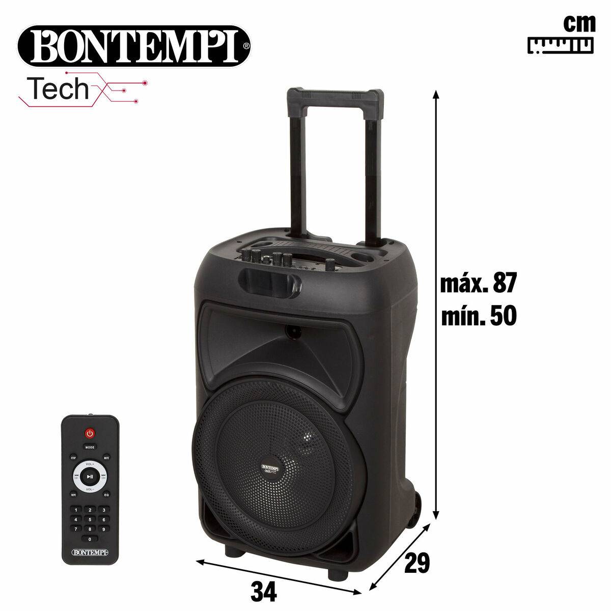 Altavoz con Micrófono Karaoke Bontempi 2 Unidades