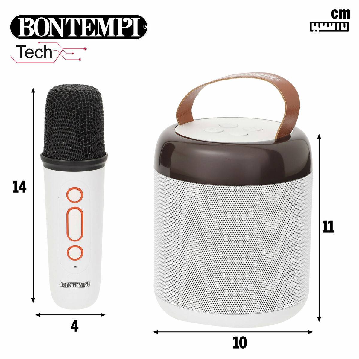 Altavoz con Micrófono Karaoke Bontempi 2 Unidades
