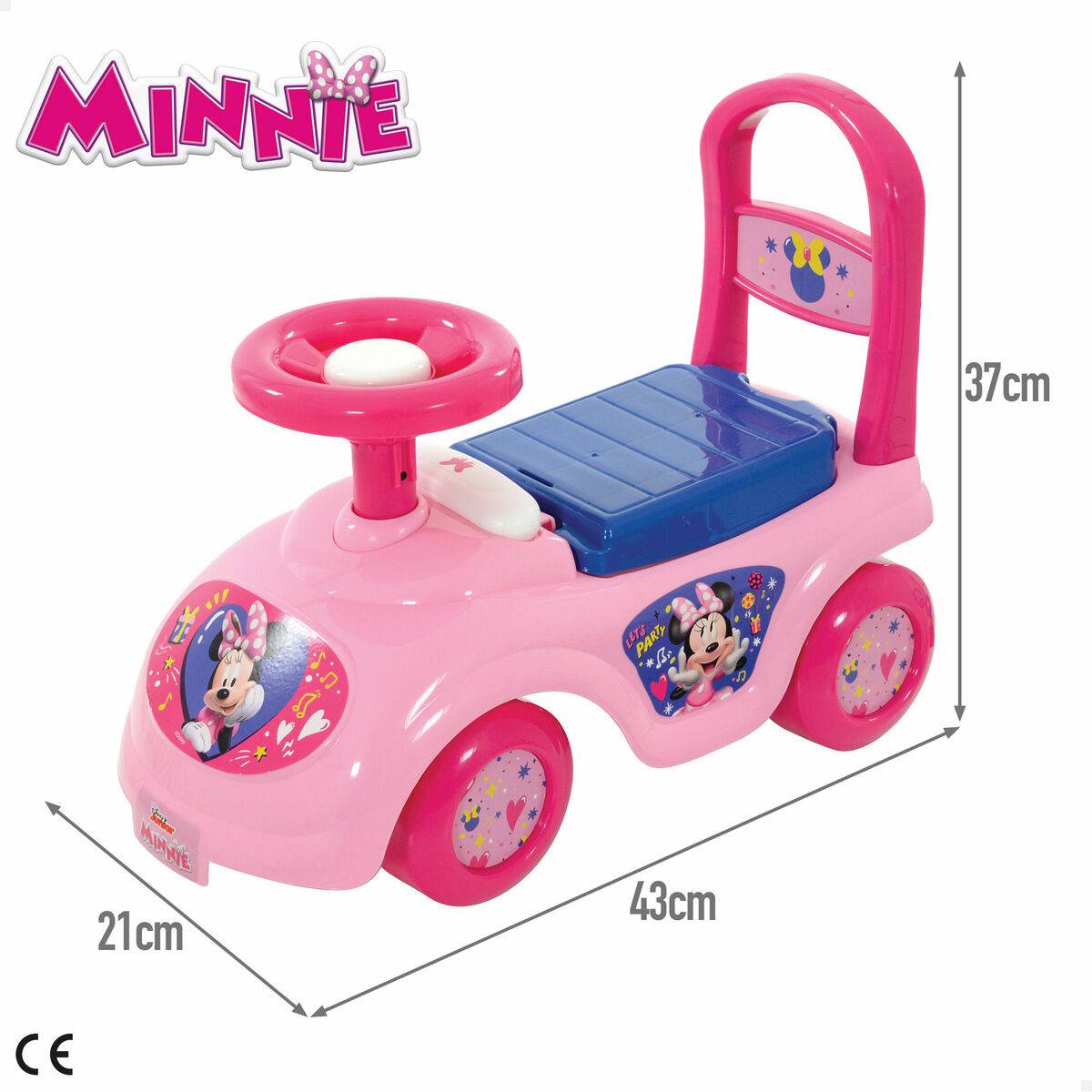 Correpasillos Minnie Mouse 43 x 37 x 21 cm (2 Unidades)