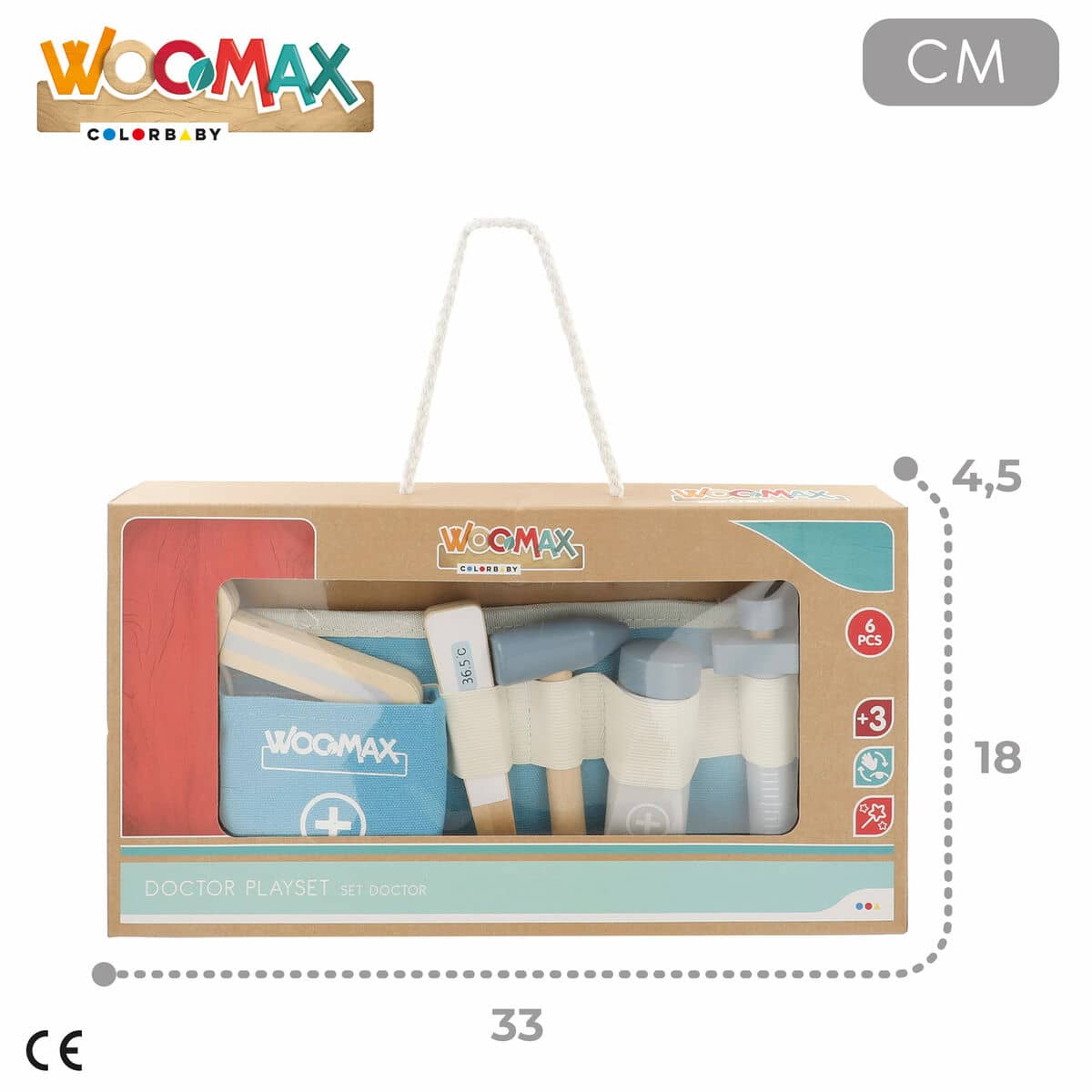 Centro médico de juguete Colorbaby (6 Unidades)