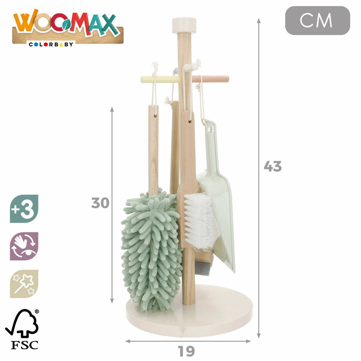 Set de Limpieza Woomax 19 x 43 x 19 cm 5 Piezas (6 Unidades)