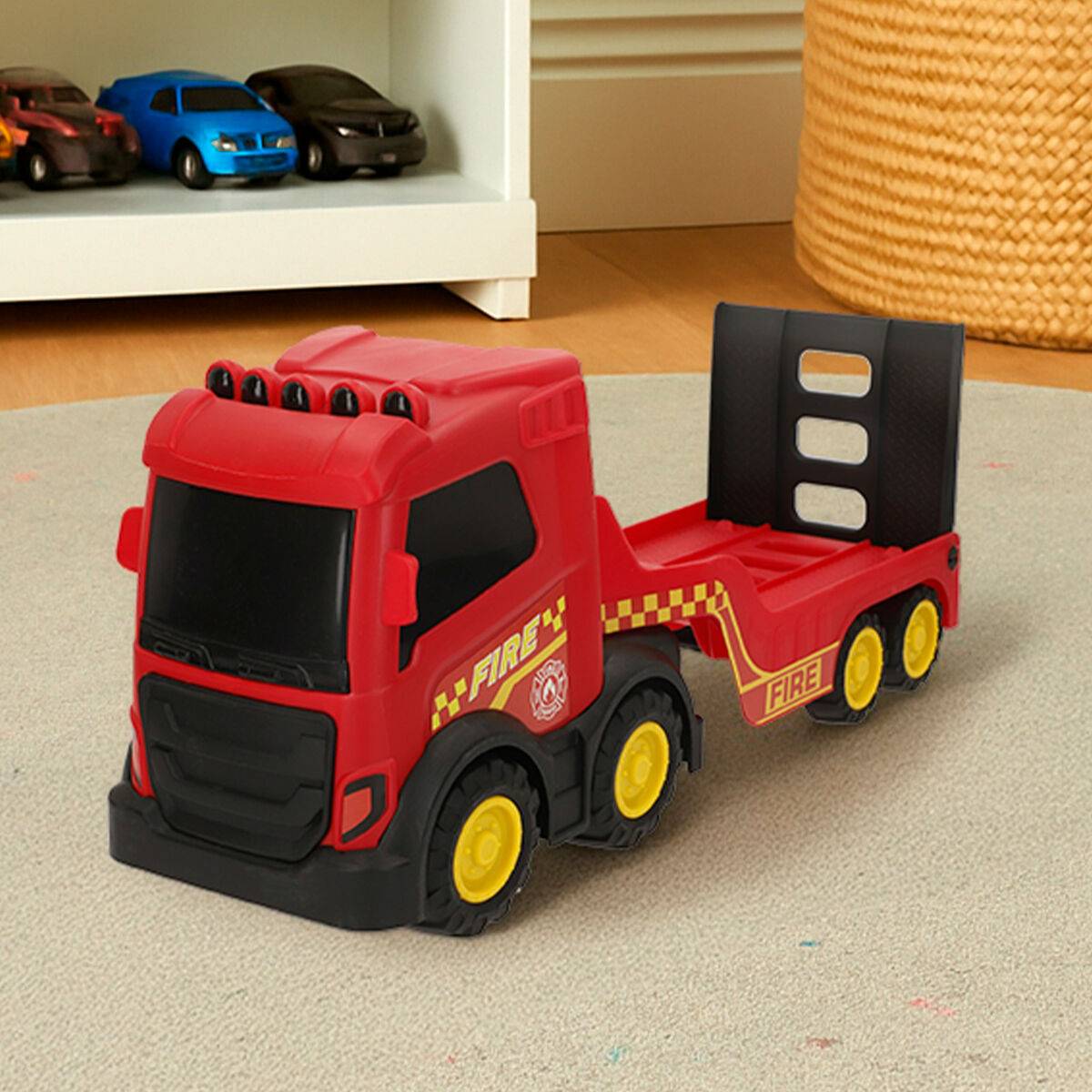 Camión de Bomberos Teamsterz 49 X 18 X 13 CM (4 Unidades)
