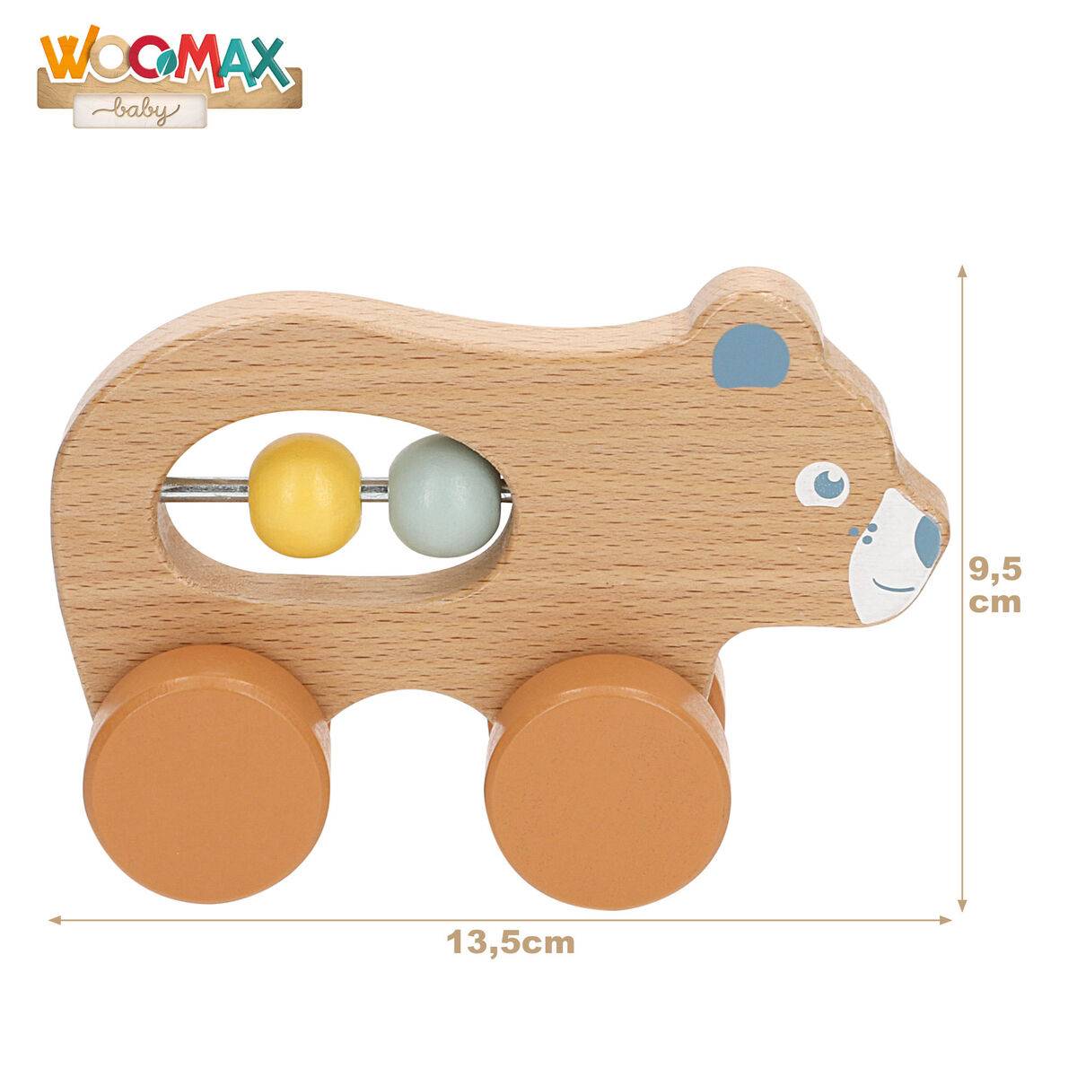 Set de sonajeros Woomax 13,5 X 9,5 X 4,5 CM (4 Unidades)