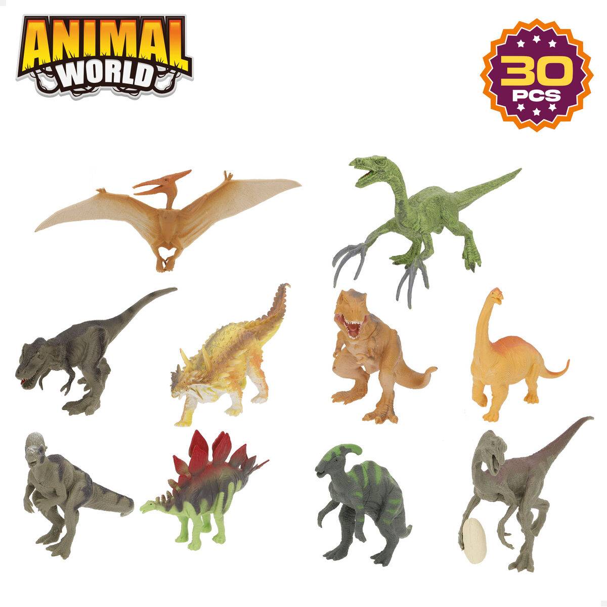 Set de Dinosaurios Colorbaby 18 x 10 x 6 cm 30 piezas 4 Unidades