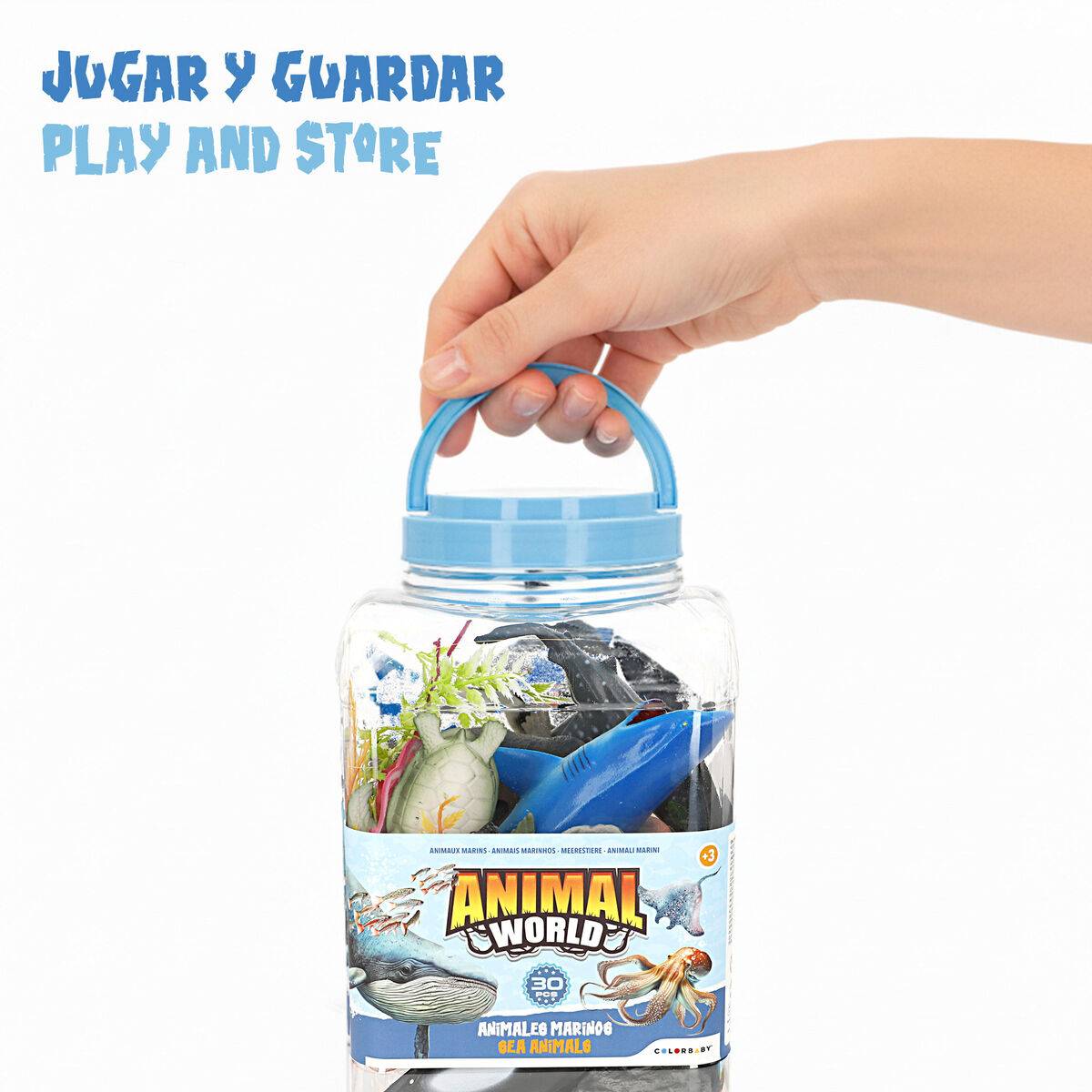 Set de Figuras de Animales Colorbaby Plástico 23 X 10 X 7 CM (4 Unidades)