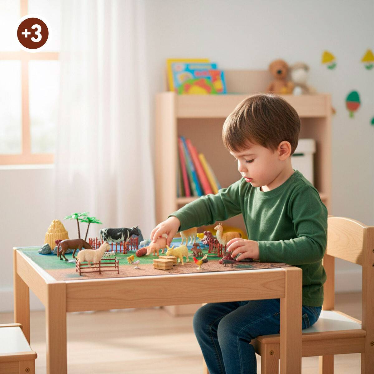 Set de Animales de Granja Colorbaby Plástico 16 x 12 x 4 cm (4 Unidades)