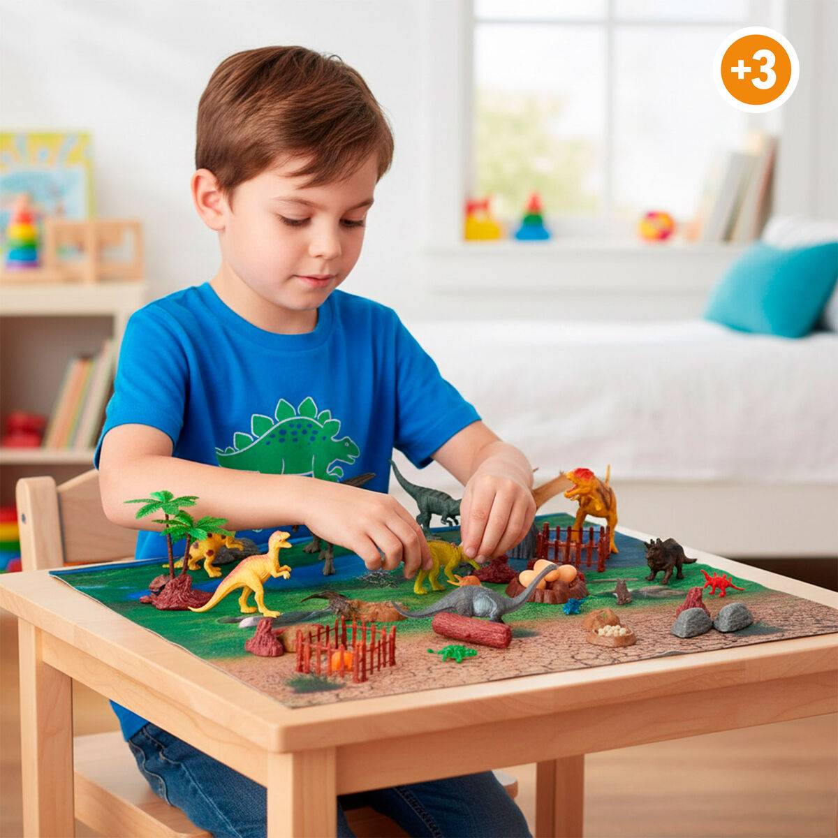 Set de Dinosaurios Colorbaby 20 x 12 x 7 cm 52 Piezas 4 Unidades