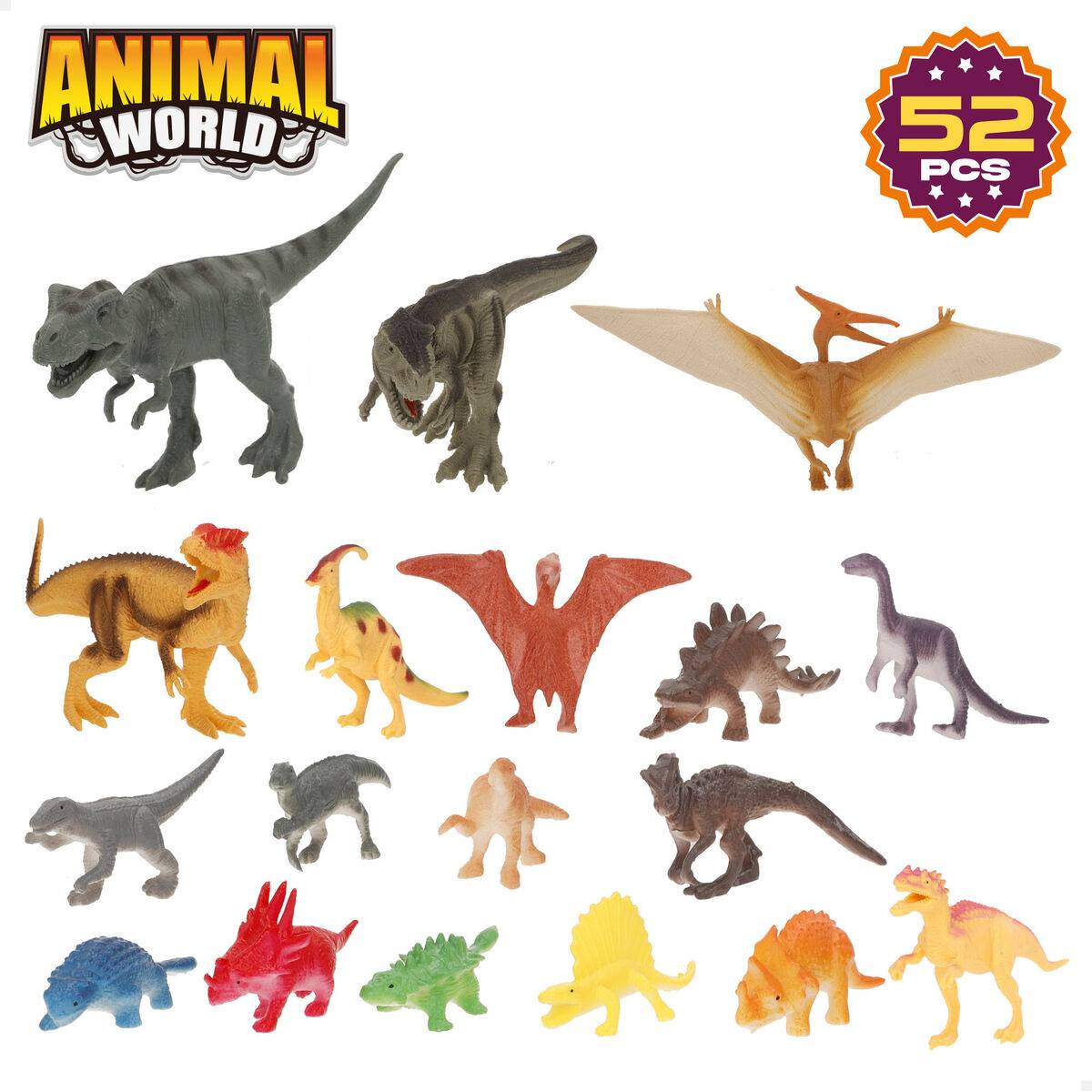 Set de Dinosaurios Colorbaby 20 x 12 x 7 cm 52 Piezas 4 Unidades