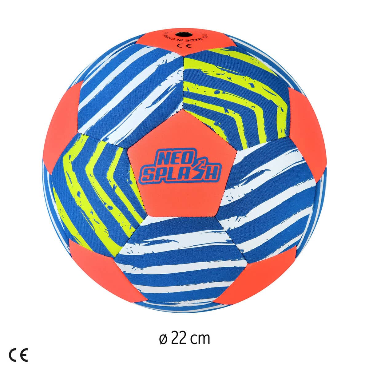Balón de Fútbol Playa Aktive Neo Splash (24 Unidades)