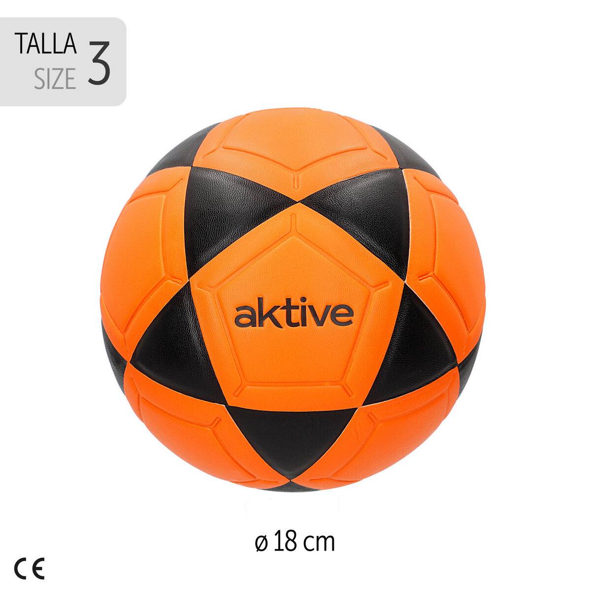 Balón de Fútbol Aktive Talla 3 18 x 18 x 18 cm 12 Unidades