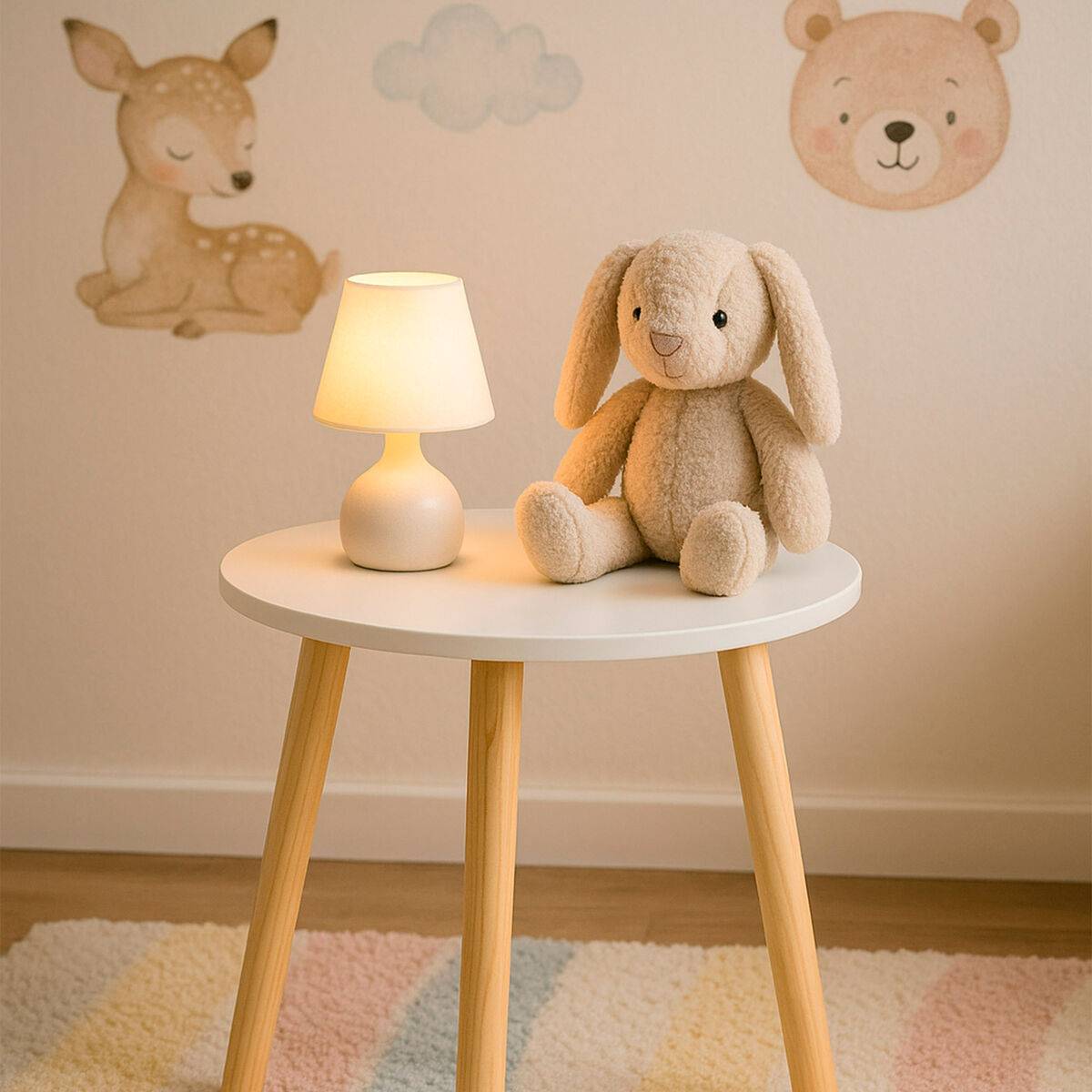 Mesa auxiliar Max Home Blanco 35 x 40 x 35 cm (6 Unidades)