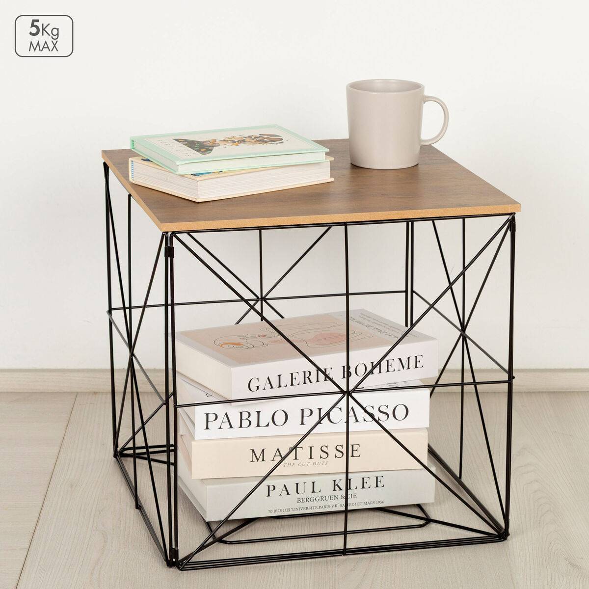 Perchero Max Home Hierro Madera MDF (4 Unidades)