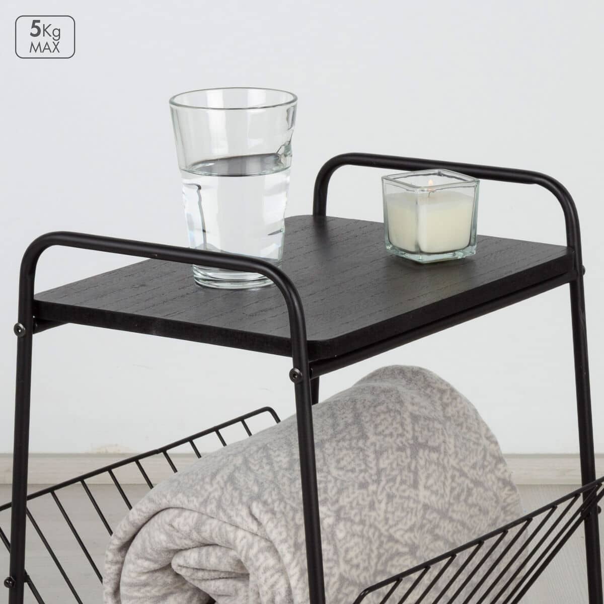 Mesa Revistero Max Home Hierro Madera MDF (4 Unidades)