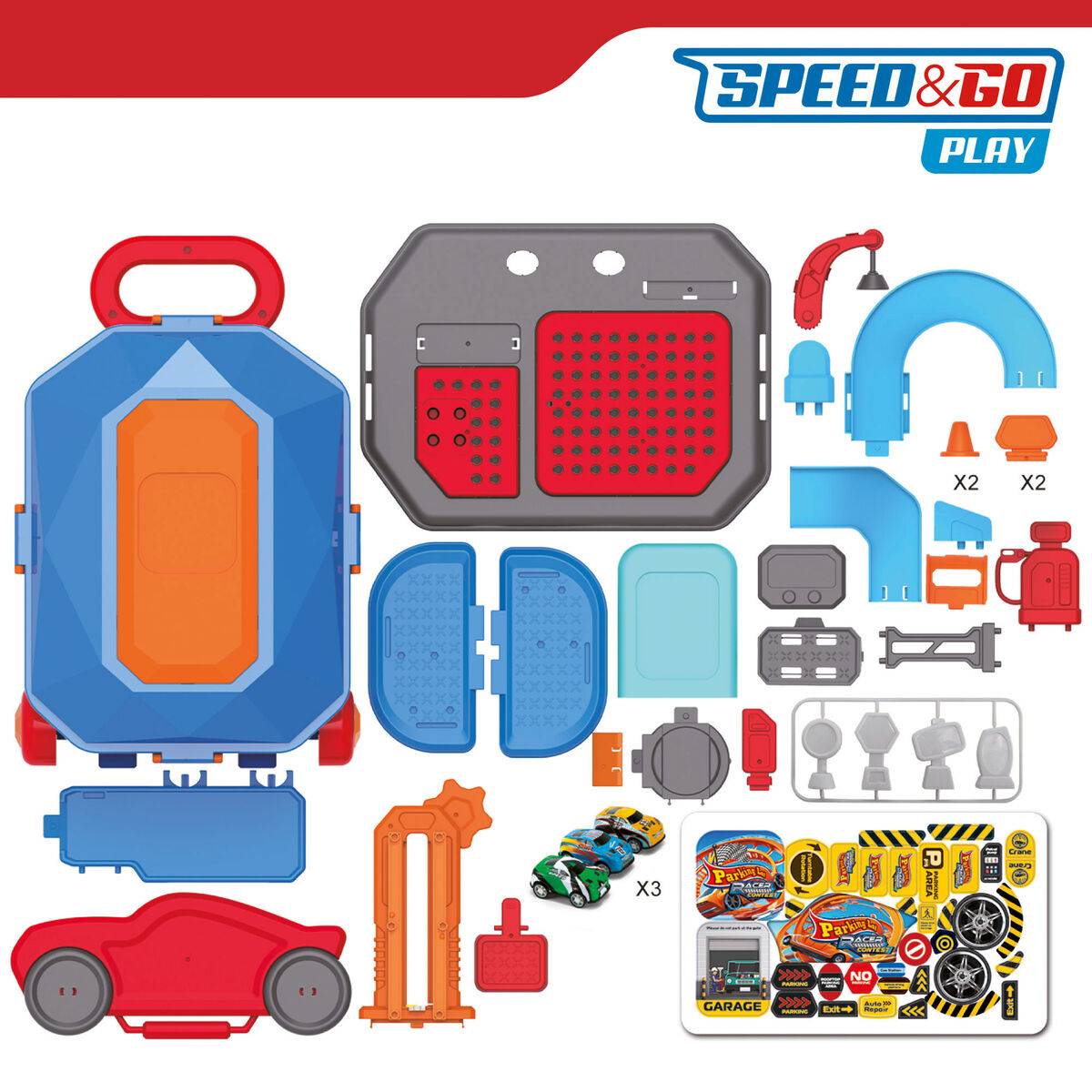 Garaje Portátil Speed & Go 47 X 66 X 24 CM (2 Unidades)