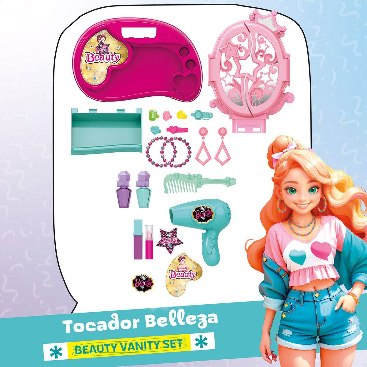 Tocador de juguete Colorbaby 27 X 31,5 X 18 CM (4 Unidades)