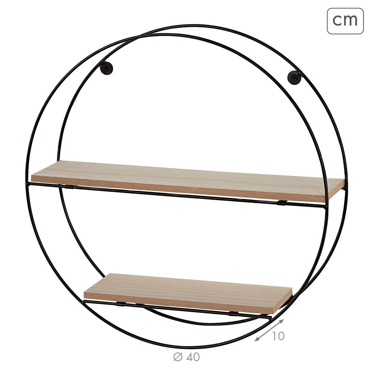 Estantería Max Home Hierro Madera MDF 40 x 40 x 10 cm (6 Unidades)