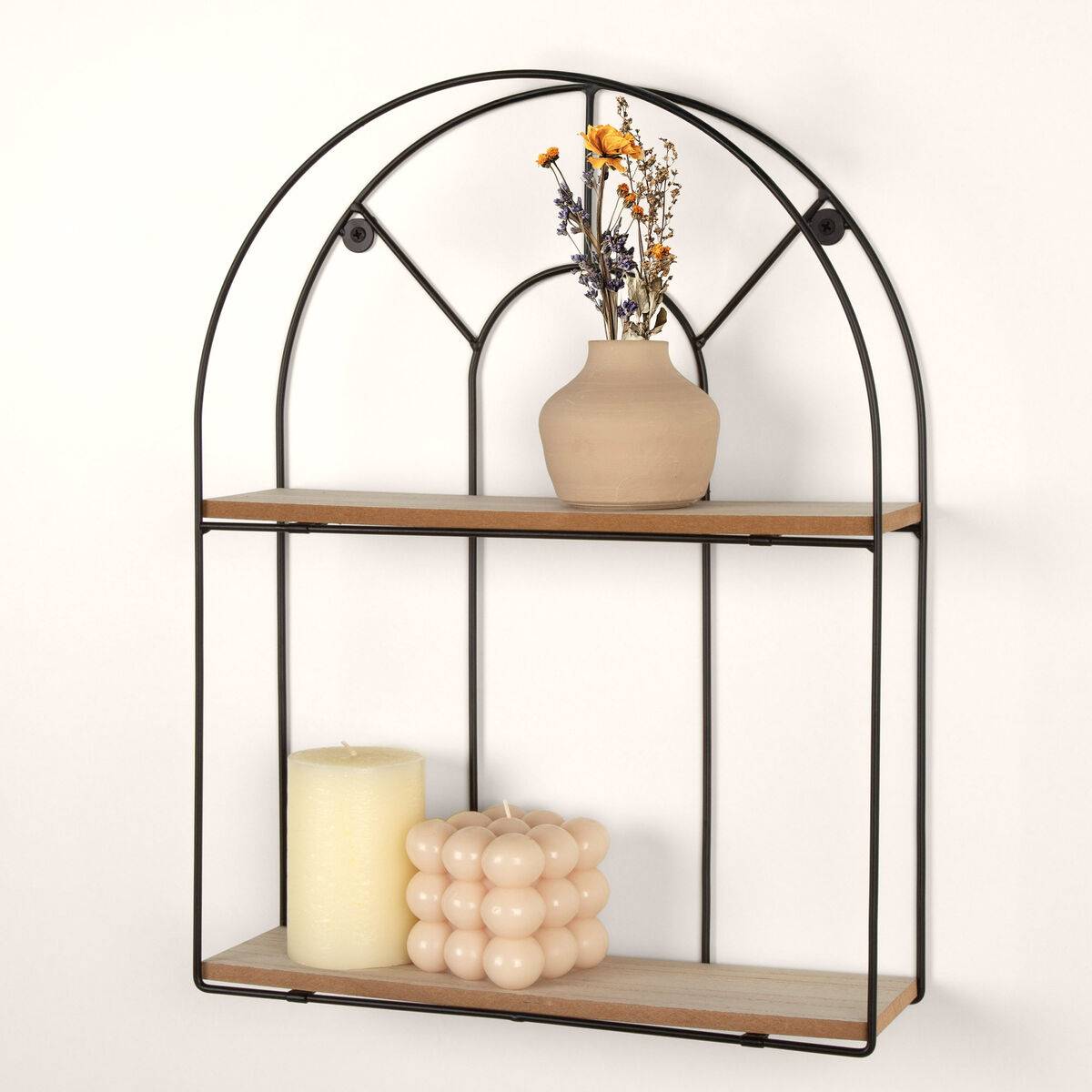 Estantería Max Home Hierro Madera MDF 35 X 45 X 10 CM (6 Unidades)