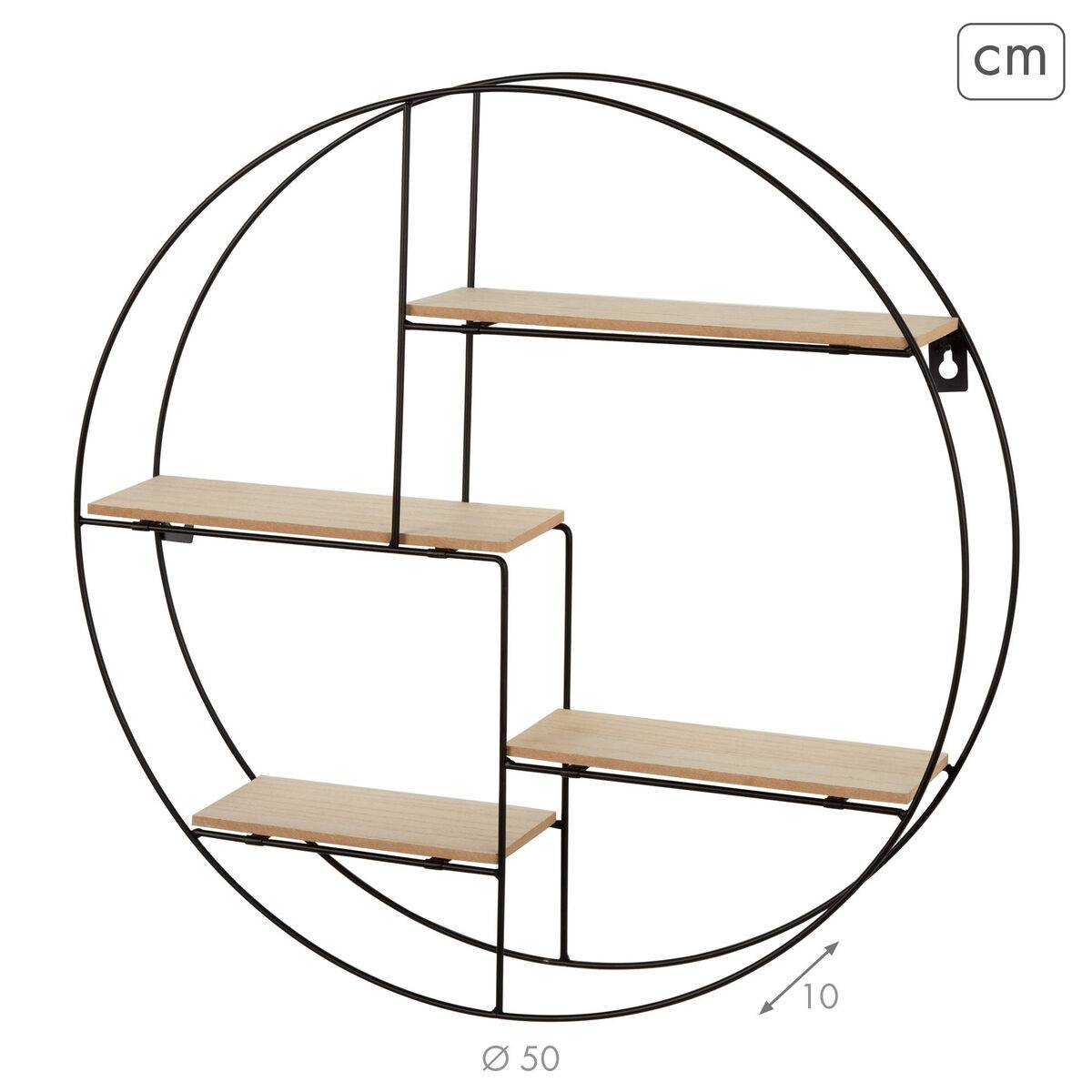 Estantería Max Home Hierro Madera MDF 50 x 50 x 10 cm (4 Unidades)