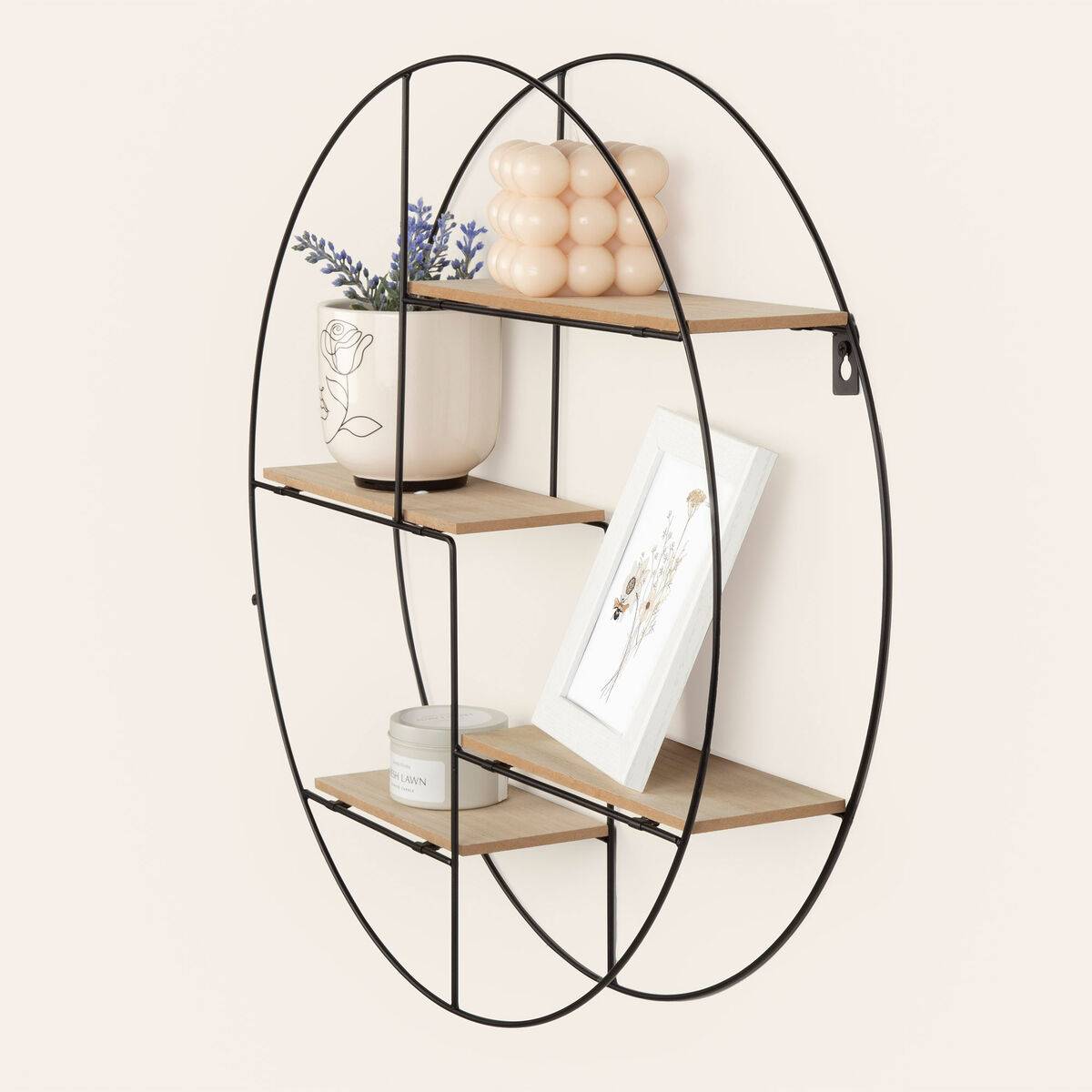 Estantería Max Home Hierro Madera MDF 50 x 50 x 10 cm (4 Unidades)