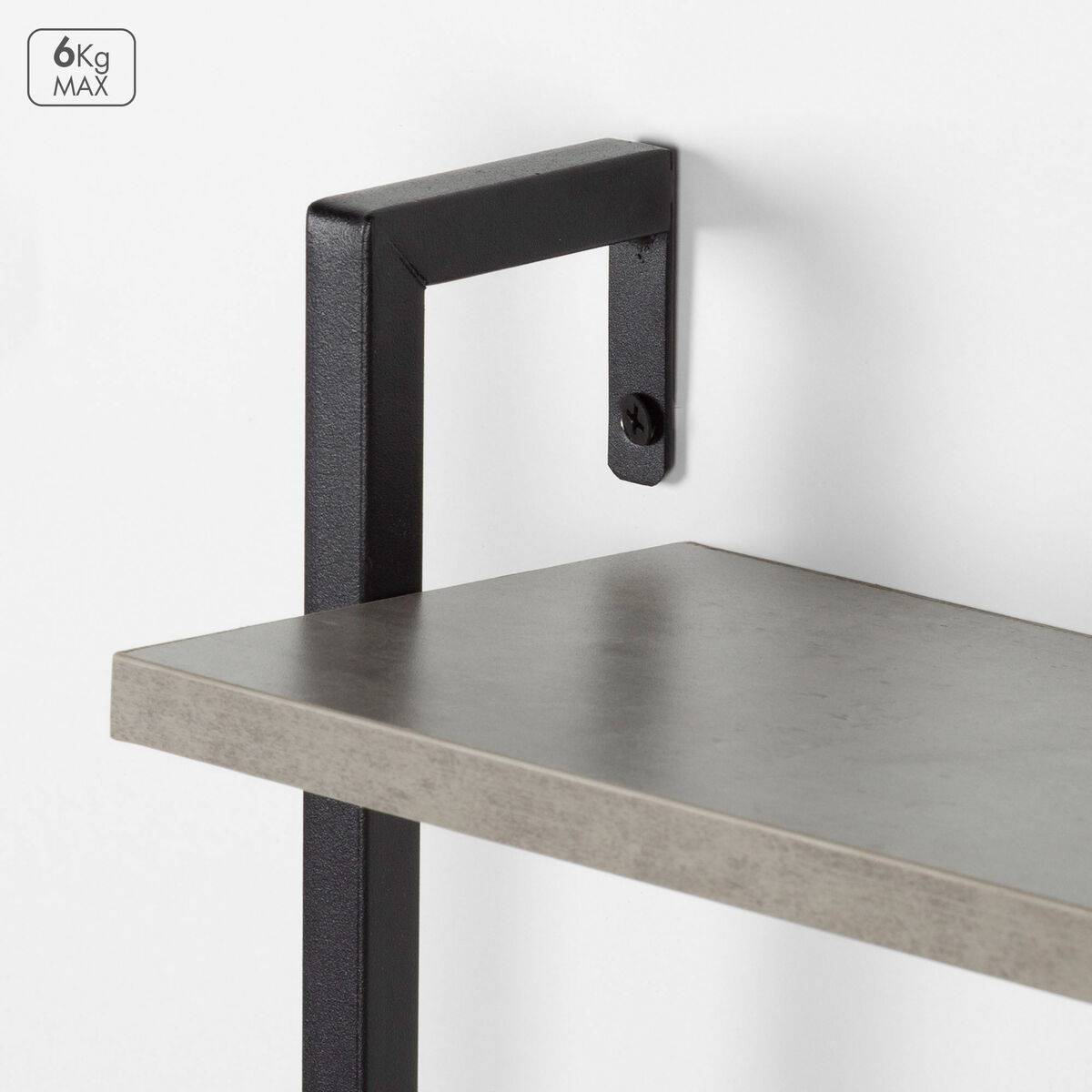 Estantería Max Home Hierro Madera MDF 40 X 55 X 12 cm (4 Unidades)